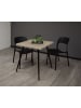 58 aufm Kessel BISTROTISCH Ekaterina 70x70x75 schwarz matt/eiche sägerau