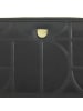 DuDu Up Geldbörse RFID Schutz Leder 20 cm in black-nude
