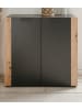 Furn.Design Kommode grau, Artisan Eiche 89 x 85 cm, Sideboard 2-türig