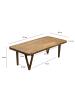 FineBuy Couchtisch in Braun / Akazie / 120x60x40