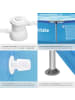 tectake Swimming Pool rund mit Stahlrahmen und Filterpumpe Ø 360 x 76 cm