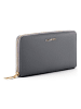 Lazarotti Bologna Leather XL Zip-Around Geldbörse Leder 19 cm grey