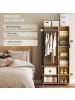 HOMCOM Garderobe Set-80L x 30B x 175H cm-Naturholz