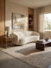 KADIMA DESIGN Teppich Kurzflor für Fußbodenheizung EWENNY modern Wohnzimmer Mosaik in Natur