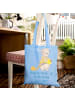 Mr. & Mrs. Panda Tote Bag Freiwilliger Held mit Spruch in Sky Blue