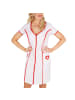 tectake Schönes Krankenschwesternkleid, rot/weiß