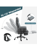 Vinsetto Bürostuhl-68L x 80B x 120–126H cm-Grau