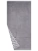 Ross 2 X Handtuch 2 X Duschtuch im Set Doubleface Stripes in Grau