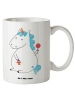 Mr. & Mrs. Panda Keramiktasse Einhorn Baby ohne Spruch in Weiß