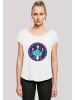 F4NT4STIC Long Cut T-Shirt NASA Classic Globe Astronauts in weiß