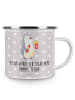 Mr. & Mrs. Panda becher emaille Pinguin Pommes mit Spruch in Grau Pastell