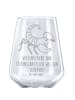 Mr. & Mrs. Panda Rotweinglas mit Gravur Sternzeichen Skorpion mi... in Transparent