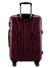 suitline mittelgroßer Hartschalen-Koffer Check-In Reisekoffer TSA 68L in Burgund