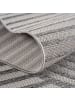 KADIMA DESIGN Teppich Outdoor Flachgewebe Boho Muster Polypropylen Balkon in Grau