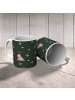 Mr. & Mrs. Panda Tasse Schwein Glück ohne Spruch in Grün