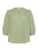 KAFFE curve Langarm-Bluse KCjolana Regular fit in Oil Green