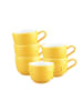 6er Set Kaffeetassen Liberty Pure Colors in Yellow Glow 260 ml