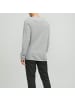 Jack and Jones JJEHILL Knit Crew Neck in Grau