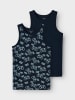 name it Jungen Unterhemden 2 er Pack "Game Over" Dark Sapphire-86