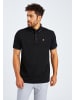 Leif Nelson Herren T-Shirt Polo Herren T-Shirt Polo LN-55380 in schwarz