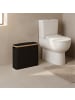 relaxdays Toilettenpapier Aufbewahrung in Schwarz - (B)43 x (H)38 x (T)17 cm
