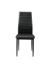 en.casa Esszimmerstuhl 2er Set in Schwarz (H)96cm (B)43cm (T)52cm