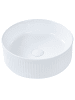 Beliani Waschbecken GELDO in Weiß - (W) 37 x (H) 13 x (L) 37 cm
