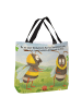 Mr. & Mrs. Panda Tote Bag Hummeln Kleeblatt Design mit Spruch in Weiß
