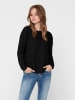 ONLY Dünner Strick Pullover Langarm Stretch Sweater Basic ONLCAVIAR in Schwarz