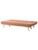 Beliani Schlafsofa KALFAFEL in Braun - (W) 191 x (H) 84 x (L) 73 cm