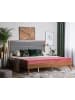 Beliani Doppelbett POISSY in Braun/Grau - (W) 187 x (H) 120 x (L) 202 cm