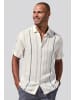John Devin Kurzarmhemd in offwhite-gestreift