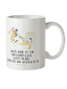 Mr. & Mrs. Panda Kindertasse Hund Australien Shepherd mit Spruch in Weiß