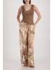 monari Pullover mit Lurex und Volants in Mocca