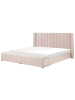 Beliani Doppelbett NOYERS in Rosa - (W) 210 x (H) 132 x (L) 247 cm