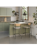 CALICOSY 2er-Set Barkrukken ADRIANA  in Taupe - (W) 42  x (H) 66  x (L) 48 cm