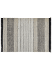 Beliani Geflochtener Teppich YAZLIK in Beige/Schwarz - (W) 160 x (H) 1.5 x (L) 230 cm