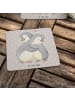 Mr. & Mrs. Panda Souvenir Pinguine Kuscheln ohne Spruch in Grau Pastell