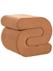 Beliani Pouf ARCADIA in Braun - (W) 45 x (H) 48 x (L) 50 cm