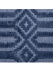 Beliani Kurzflor ADATEPE in Blau - (W) 140 x (H) 1 x (L) 200 cm