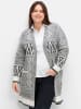 sheego by Joe Browns Longstrickjacke in grau
