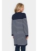 SAINT TROPEZ Strickjacke GrilaSZ Lockere Passform in Baritone Ice Stripe