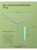SONGMICS Wäscheständer Bunji in Silbern - (B)179.2 x (H)199 x (T)179.2 cm