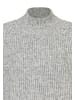 More & More schimmernder Rippstrickpullover in silvergrey melange