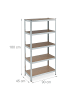 relaxdays 2 x Schwerlastregal in Silber - (B)90 x (H)180 x (T)45 cm