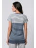 alife and kickin Kurzarmshirt CosmaAK B in nightblue stripes