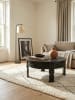 KADIMA DESIGN Design Couchtisch 80x36x80 cm Massivholz Sofatisch Rund