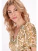 VIRITA Women Dress in Cream Multicolor