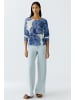 Oui Pullover in blue white