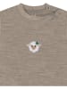 Normani Outdoor Sports Baby Kurzarm Body - 100% Bio-Merinowolle in Beige